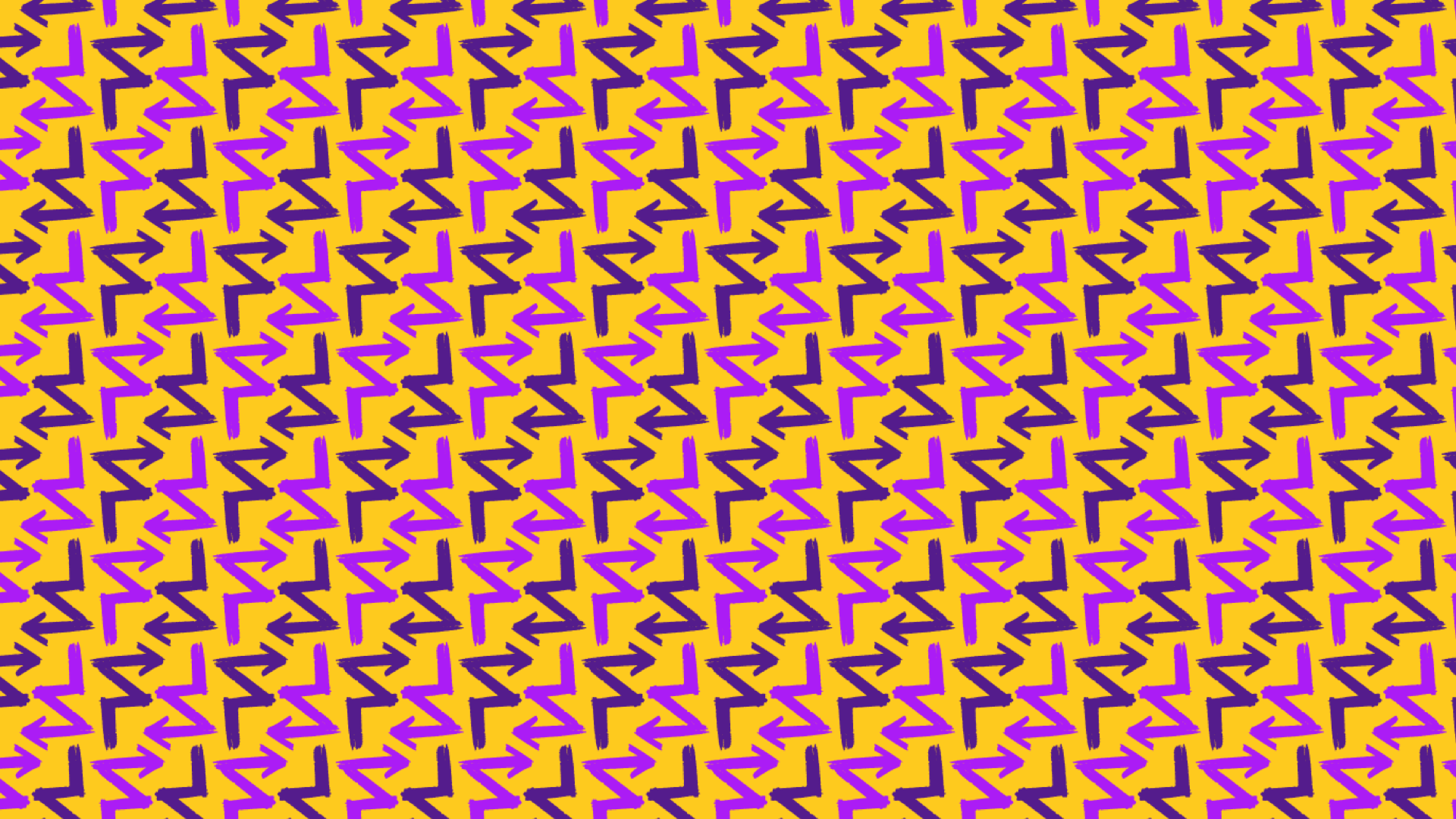 FORWARD vibrant yellow and purple pattern sample